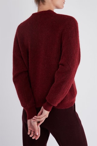 Gilet en alpaga et laine - Rouge