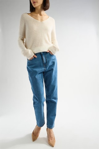 Jean mom Louisette - Bleu