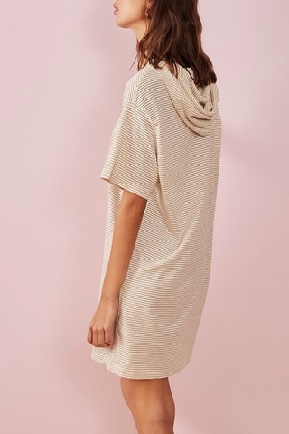 Robe sweat à capuche Hadid - Beige