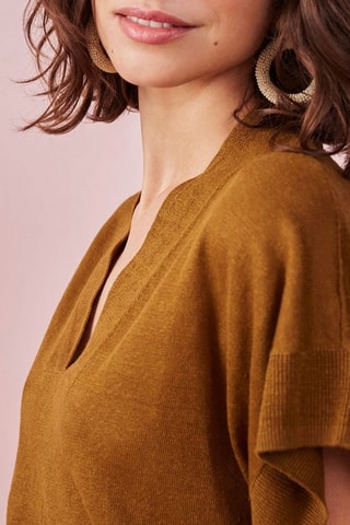 Robe droite Bastia - Marron
