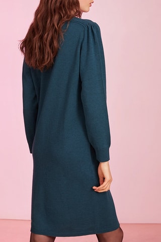 Robe pull en mérinos Alesio - Bleu