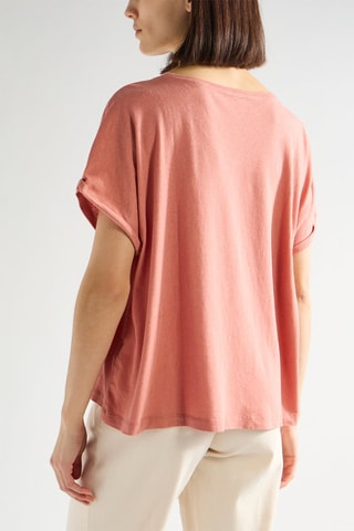 T-shirt oversize en lin Zaza - Rose
