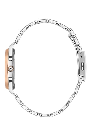 Metalen Quartz Horloge met Diamant