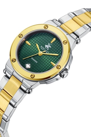 Keramisch en Verguld Metalen Quartz Horloge met Diamant