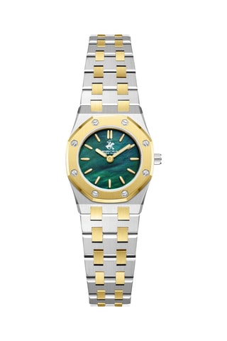 Metalen Quartz Horloge met Doublé Geelgoud