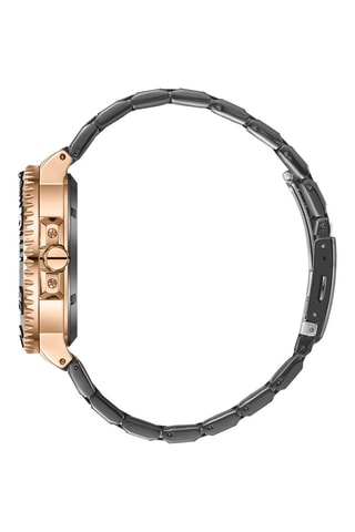 Metalen en Roséverguld Automatisch Quartz - Chronograaf 