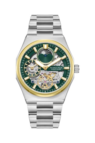 Automatisch Doublé Geelgoud Horloge - Maanstandweergave