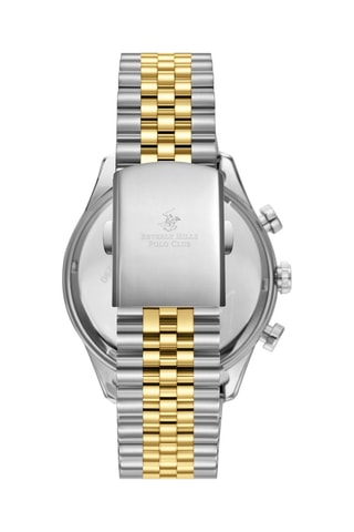 Metalen Quartz Horloge - Tachymeter - Zilverkleurig en zwart