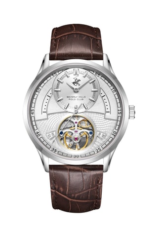 Automatisch Leren Horloge - Bruin en Zilverkleurig