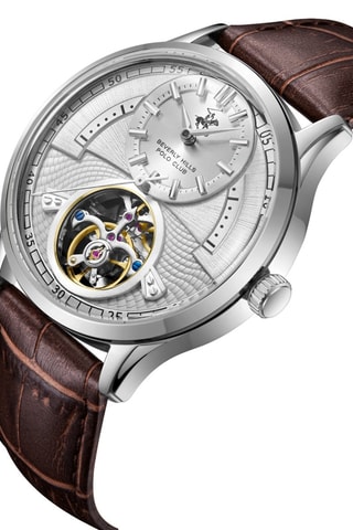 Automatisch Leren Horloge - Bruin en Zilverkleurig