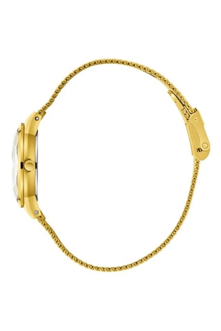 Stalen Quartz Horloge met Diamanten