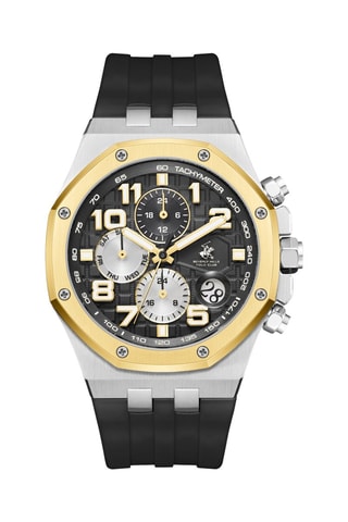 Silicone Doublé Geelgoud Quartz Horloge