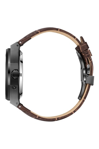 Automatisch Leren Horloge - Maanstandweergave - Bruin en Zwart 