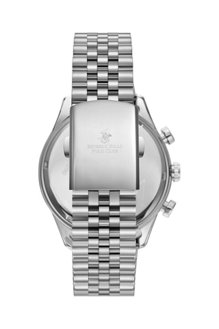Metalen Quartz Horloge - Tachymeter - Zilverkleurig en zwart