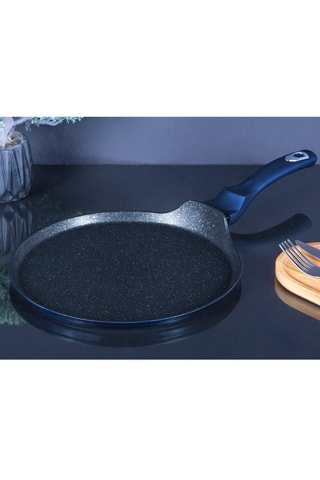 Pannenkoekenpan met Marmeren Coating Metallic Aquamarine Edition - 28 cm