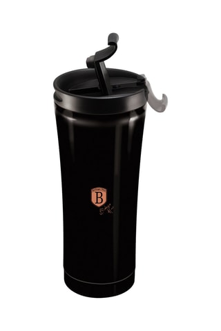 Mug isotherme à café en acier inoxydable Black Rose - 50 cl