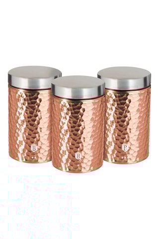 3 boîtes en acier inoxydable Metallic Line