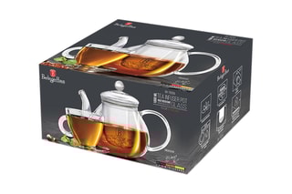 Théière en verre borosilicate Black Vantage, Matte Black, Black Silver et Eternal - 1 l