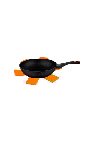 Wokpan Marmeren Bekleding Granit Diamond - 28 cm - 3,2 l