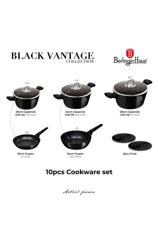 Pannenset Black Vantage- 10-delig