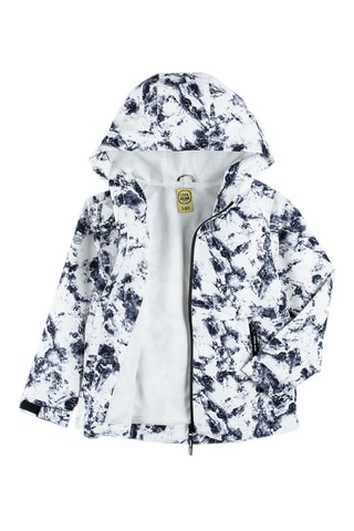 Veste à capuche - Bleu marine et blanc