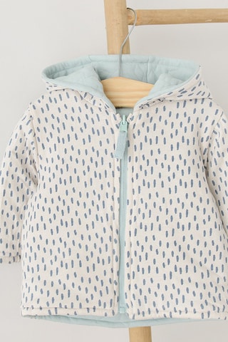 Veste réversible en coton biologique - Bleu