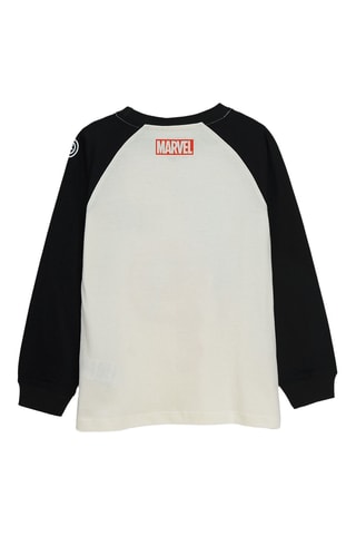 T-shirt Captain America Avengers Marvel - Ecru