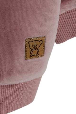 Sweat en velours - Vieux rose