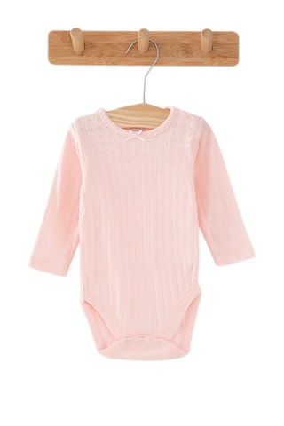 3 bodys en coton biologique - Fuchsia, blanc et rose