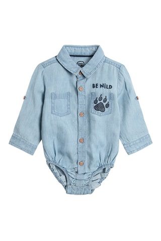 Body en jean - Bleu