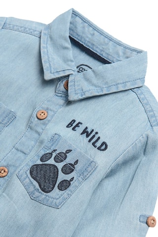 Body en jean - Bleu