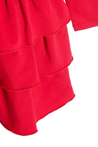 Robe volantée - Rouge