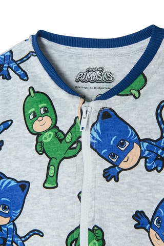 Dors-bien Yoyo et Gluglu Les Pyjamasques - Gris clair et bleu cobalt