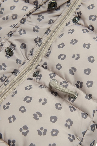 Doudoune à capuche - Beige et anthracite