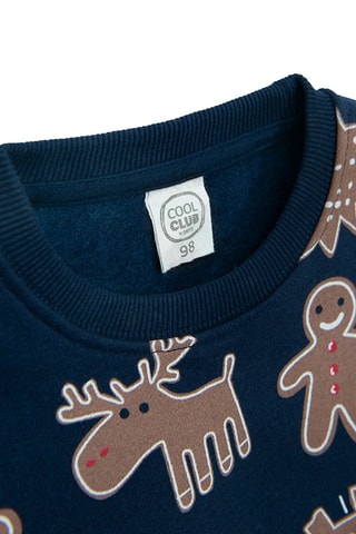 Sweat - Bleu marine et marron