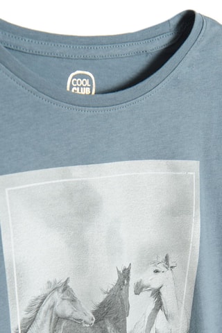 T-shirt - Gemêleerd Lichtblauw