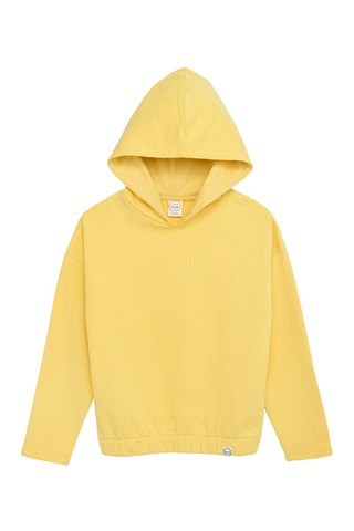 Sweat à capuche - Jaune