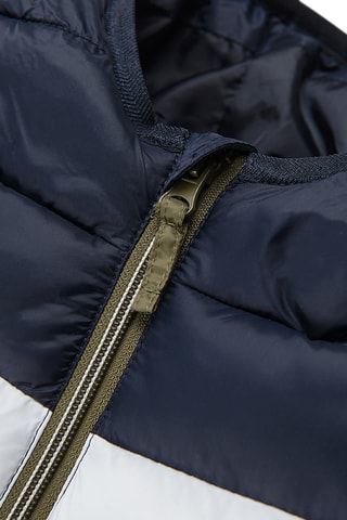 Doudoune à capuche - Kaki et bleu marine