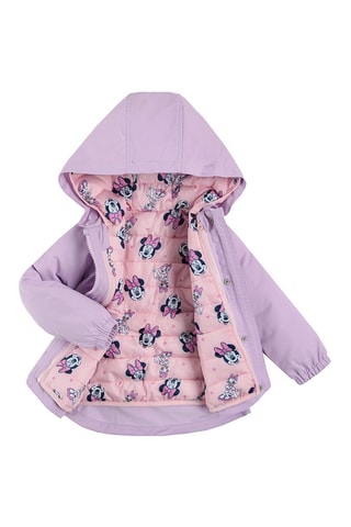 Parka 2 en 1 Minnie et Daisy Disney - Mauve et rose