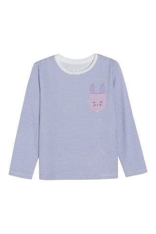 T-shirt - Wit en Lichtpaars