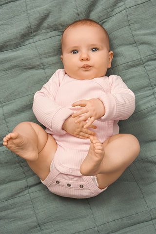 Body en coton biologique - Rose