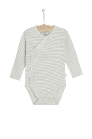2 bodys - Gris clair et turquoise