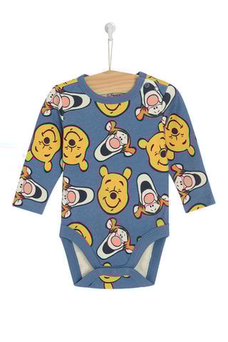 3 bodys Tigrou et Winnie Winnie l’Ourson Disney - Bleu marine chiné et ciel