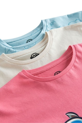 3 t-shirts Pat' Patrouille - Bleu clair, rouge et beige