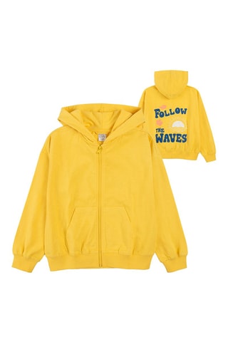 Sweat à capuche - Jaune