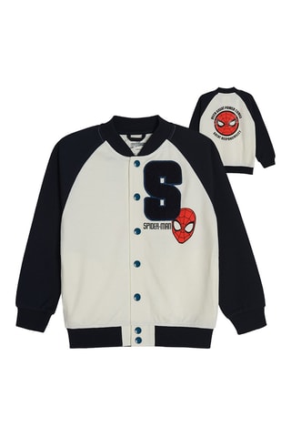 Sweat Spider-Man Avengers Marvel - Ecru et bleu marine