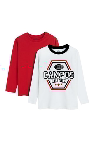 2 t-shirts - Rouge et blanc