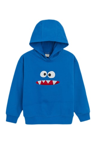 Sweat à capuche - Bleu cobalt