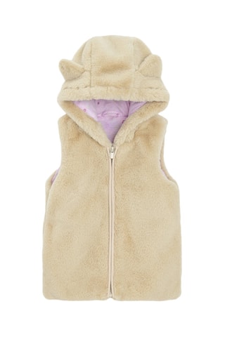 Doudoune sans manches - Beige