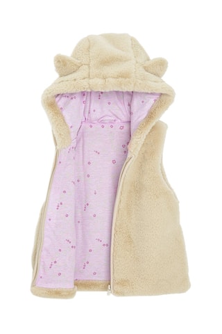 Doudoune sans manches - Beige
